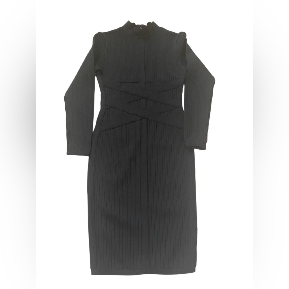 Elegant Black Fitted Dress